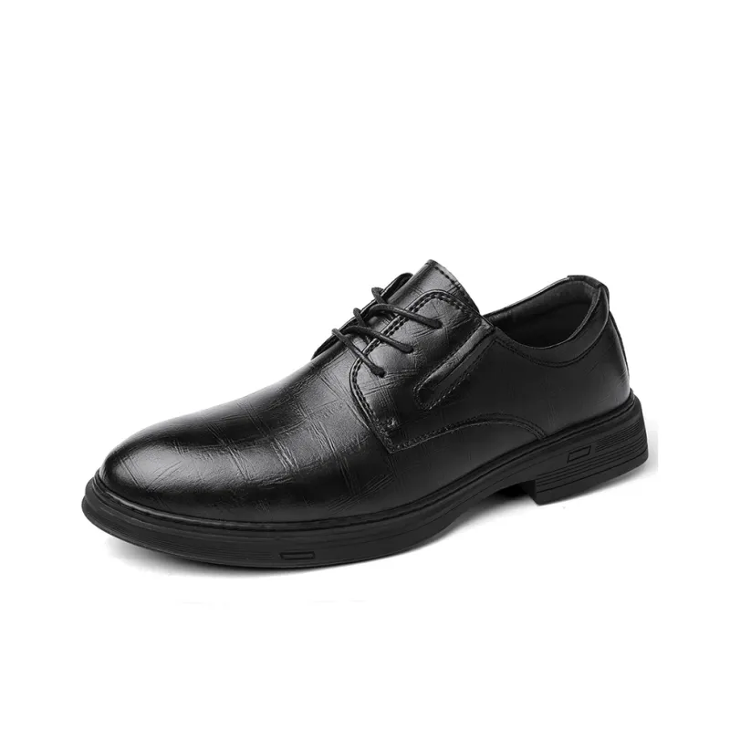 King Jinmai Dress Shoes Men's Black-0