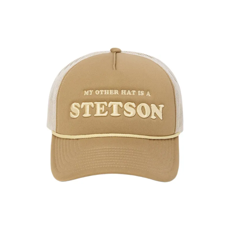 STETSON Polyester Cotton Baseball Caps Unisex Light Brown-1