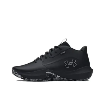 Under Armour Lockdown 7 Shock Absorbers Slip Resistant Breathable Mid Top Basketball Shoes Unisex Black