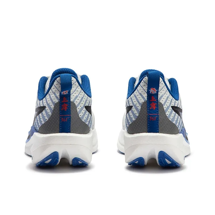 361° Cushioning Anti Slip Wear Resistant Breathability Low Top Running Shoes Unisex Numbers Blue-3