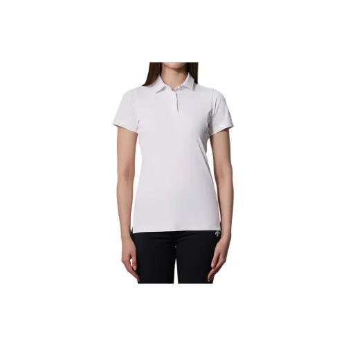 DESCENTE G-ARC Series Polo Shirts Women's White