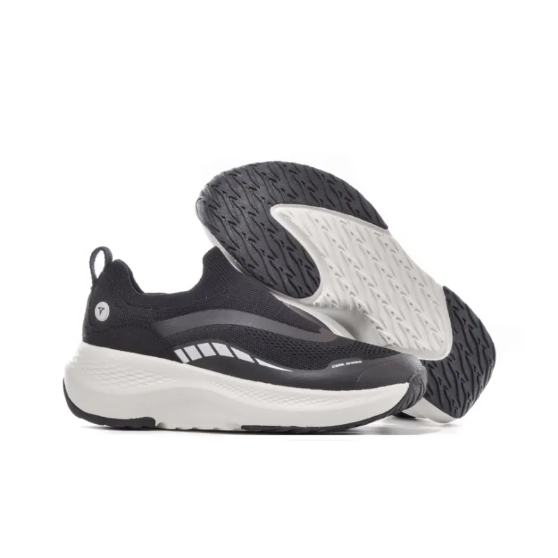 TREEPERI Support Balance, Shock Resistance, Lightweight And Rebound. Low Top Running Shoes Unisex Black White-3