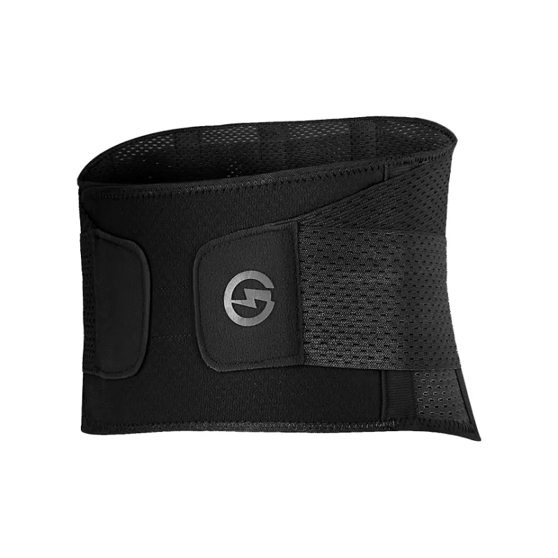 Competition Back Support Braces Protective Compression Slip Resistant Pink Black Polyester Elastane Unisex-3