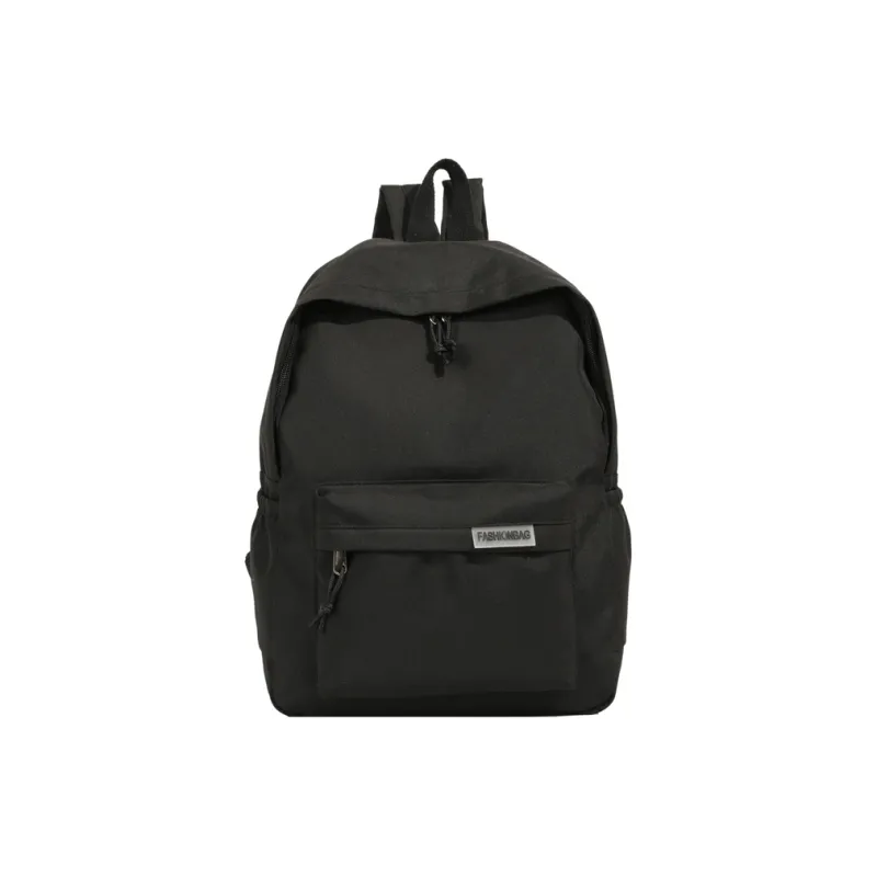 OURFUN Fabric Backpack Regular Unisex Ecru/Black/Orange Red/Violet/Yellow/Green/Blue/Pink-6