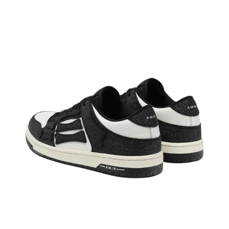 AMIRI Skel Top Low Low Top Skateboard Shoes Men's Black White-4