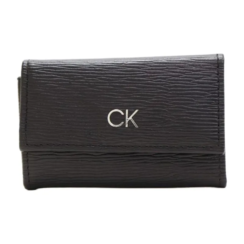 CALVIN KLEIN Leather Key Pouch Men's Black-0