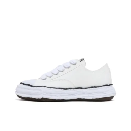 MIHARA YASUHIRO Low Top Canvas Shoes Unisex White