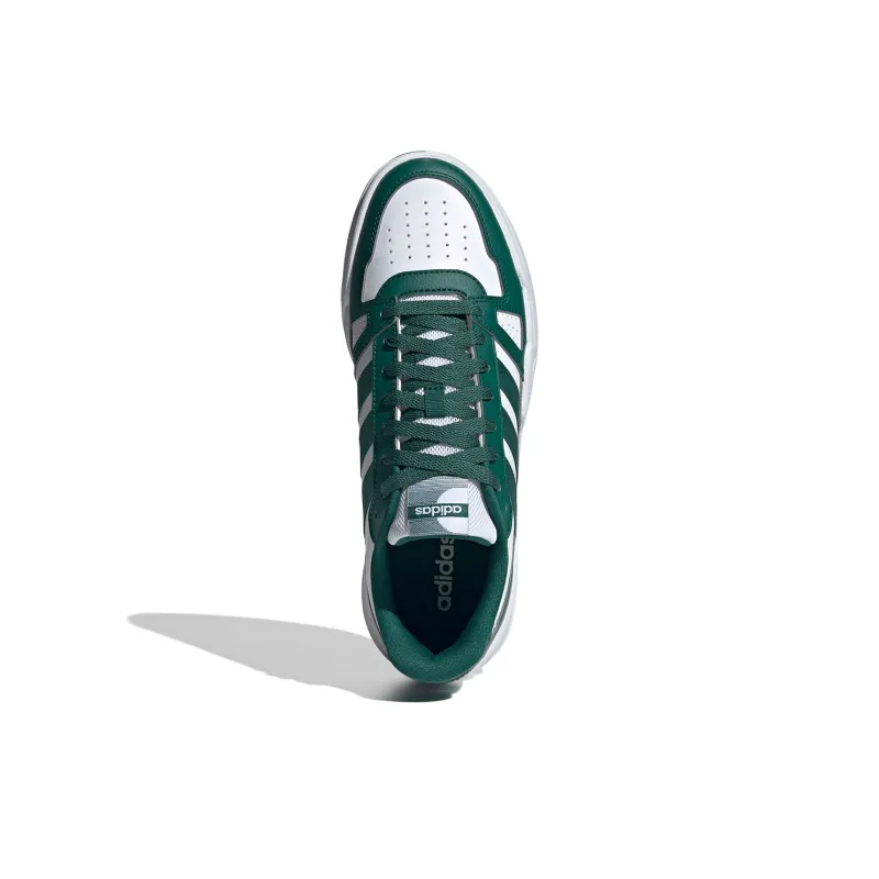 Adidas LITE BALLER Slip Resistant And Breathable Low Top Skateboard Shoes Men's Green White-3