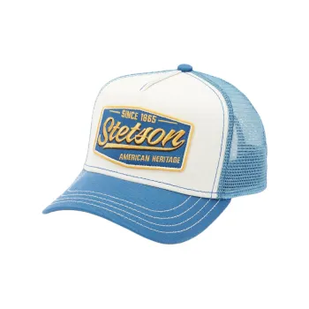 STETSON Cotton Polyester Baseball Caps Unisex Blue/Ecru