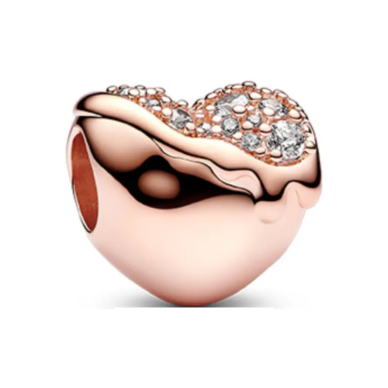 Pandora Gold Plated Copper Silver Alloy Pendants Women's Gold-1