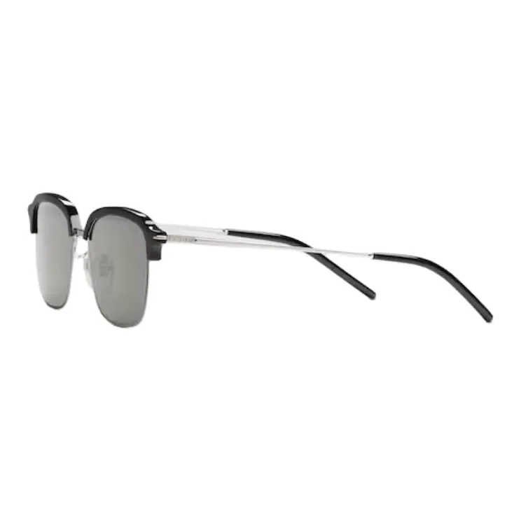 GUCCI Acetate Metal Square Sunglasses Unisex Black-0
