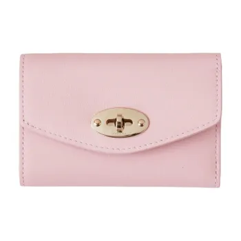 Mulberry Cow Leather Wallet Micro Women's Pink