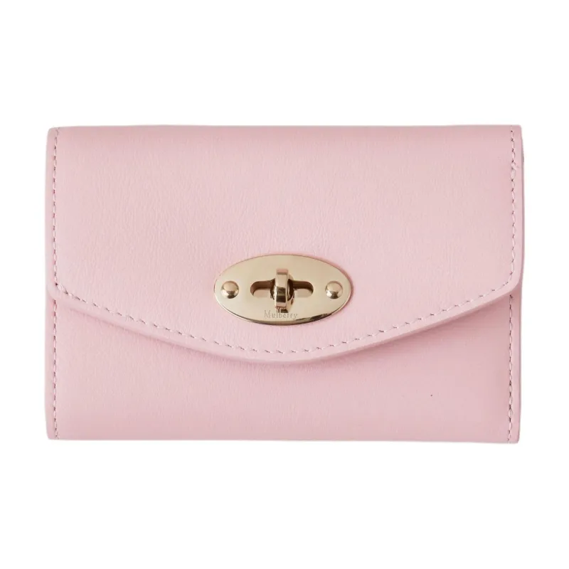 Mulberry Cow Leather Wallet Micro Women's Pink-0