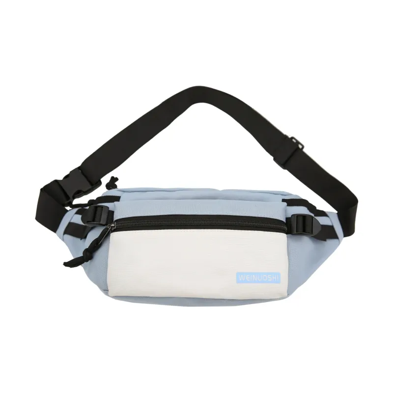 OURFUN Nylon Sling Bag Unisex Black/Yellow/Green/Blue-6