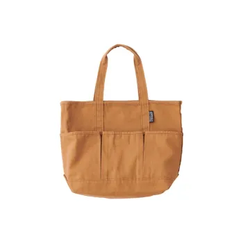 Gramicci Cotton Tote Bag Shopping Bag Handbag Shoulder Bag Regular Unisex Brown/Navy Blue/Multicolor