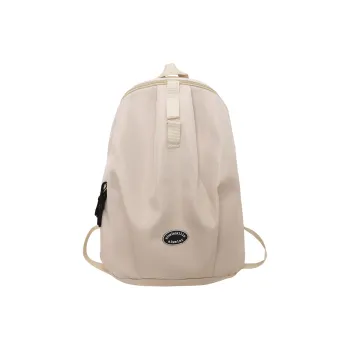 OURFUN Canvas Backpack Unisex White/Ecru/Gray/Black