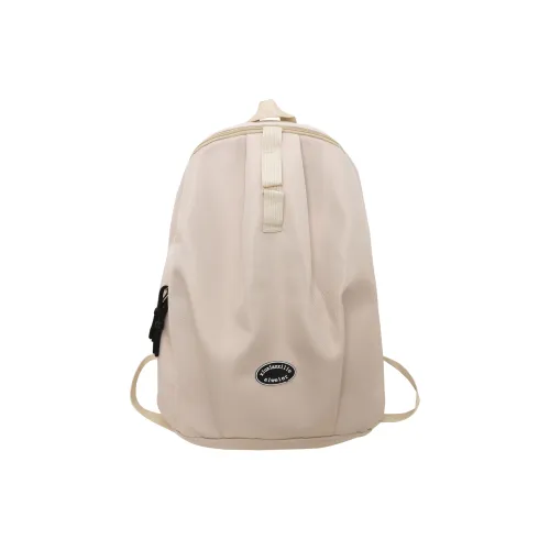 OURFUN Canvas Backpack Unisex White/Ecru/Gray/Black