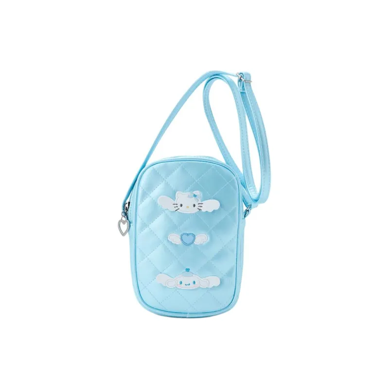 Sanrio PU One Shoulder Crossbody Cell Phone Pouch Mini Women's Blue-1