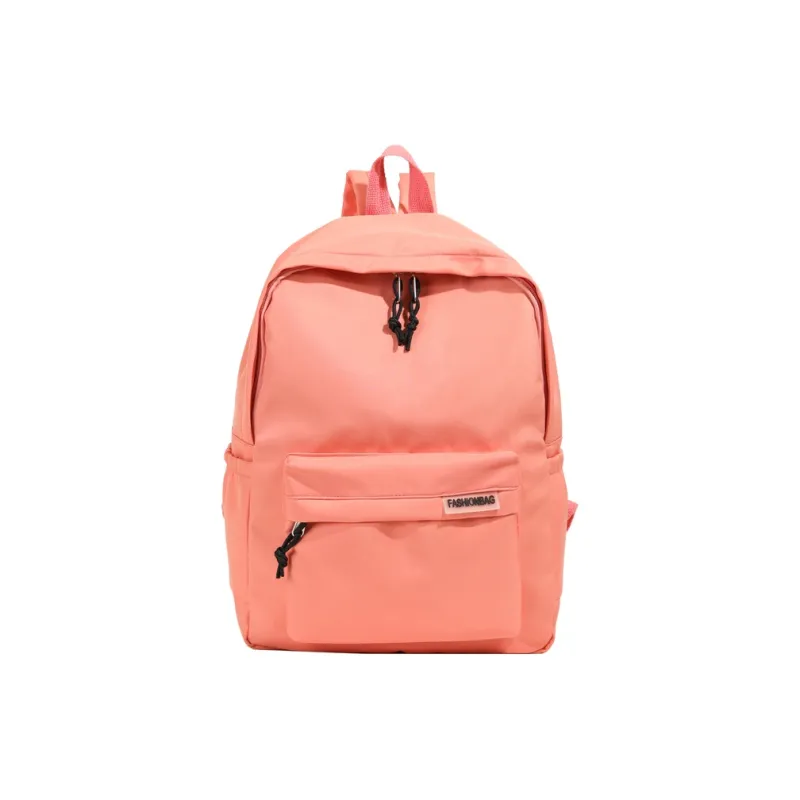 OURFUN Fabric Backpack Regular Unisex Ecru/Black/Orange Red/Violet/Yellow/Green/Blue/Pink-12