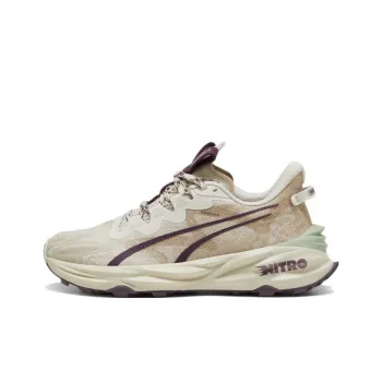 PUMA Fast Trac Nitro Cushioning, Slip Resistant, And Abrasion Resistant Low Top Running Shoes Women's Beige