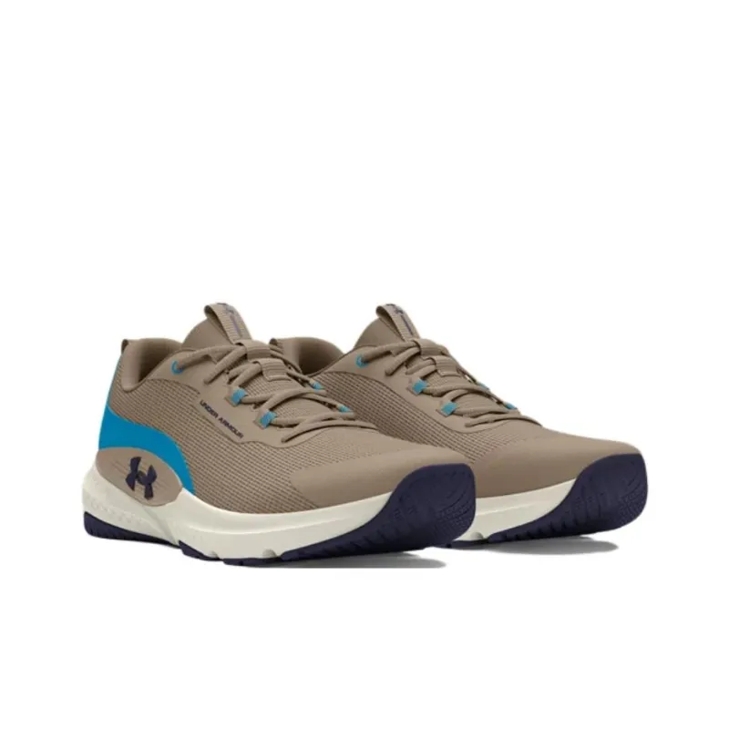 Under Armour Dynamic Breathable Slip-Resistant Low-Top Training Shoes Men's Brown Blue-2