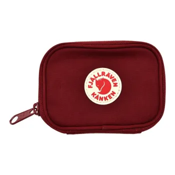 Fjallraven Polyester With Cotton Clutch Coin Purse Card Holder Mini Unisex Bull Red