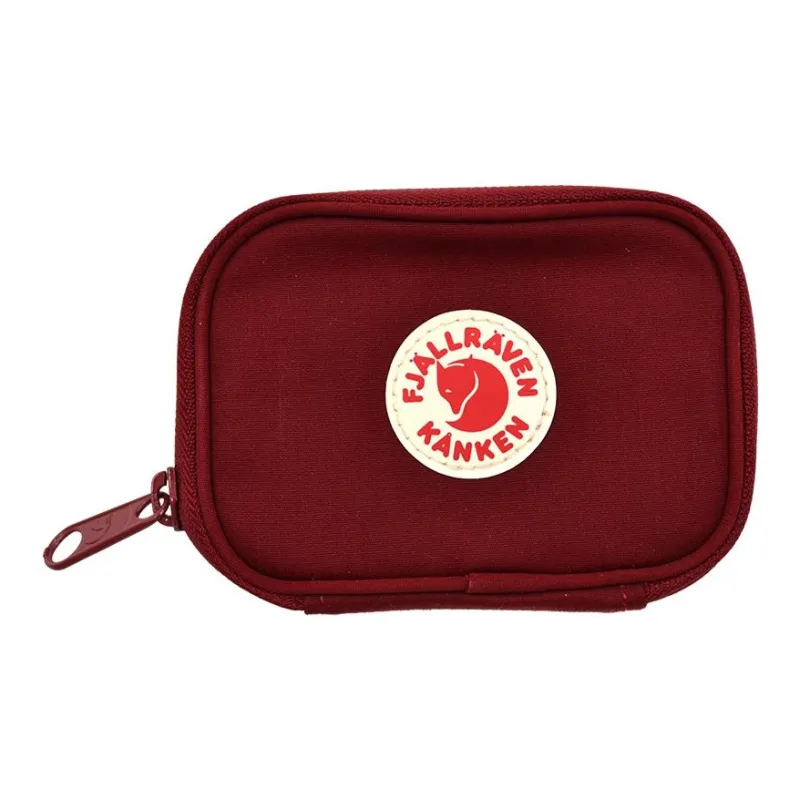 Fjallraven Polyester With Cotton Clutch Coin Purse Card Holder Mini Unisex Bull Red-0