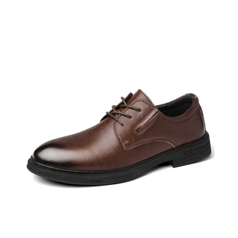 King Jinmai Dress Shoes Men's Black-9