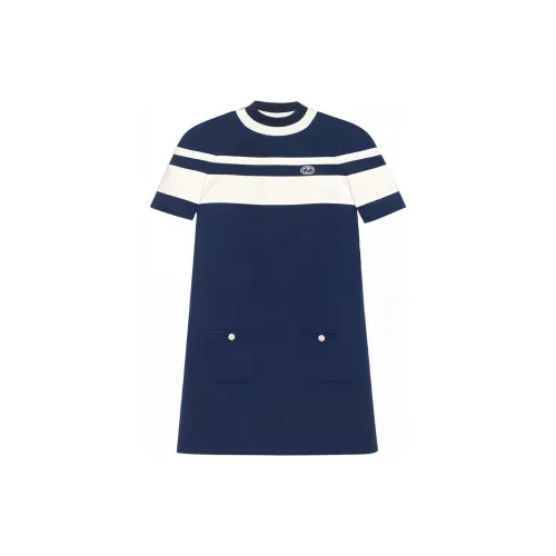 GUCCI Short-Sleeved Dresses Women's Blue