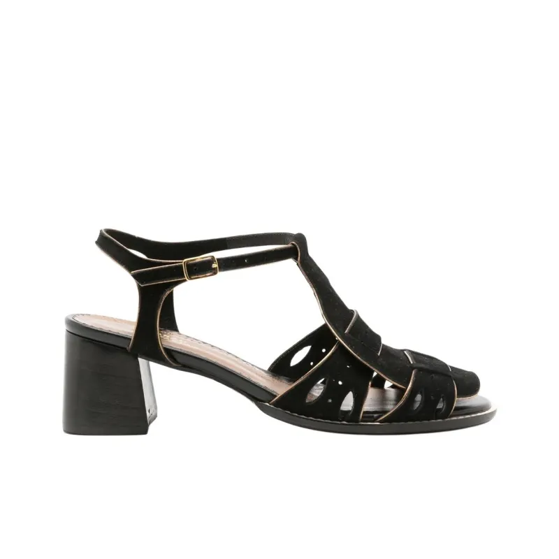 Sarah Chofakian Bastien Strap Sandals 5cm Women's Black-1