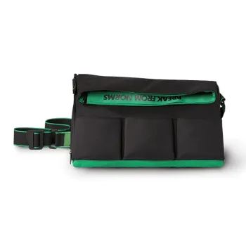 0592 Fabric Portable One Shoulder Gym Bags Large Size Men's Black/Green