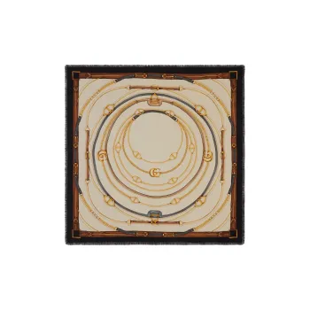 GUCCI Cashmere Knit Scarves Women's Brown