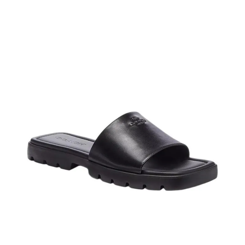COACH Slide Slippers Women's Black-3
