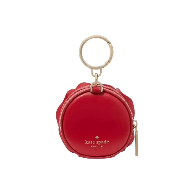 Kate Spade Smooth Leather Coin Purse Women's Red-1