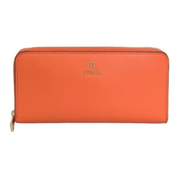 Furla Leather Wallet Women's Orange