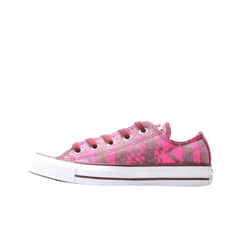 Converse Chuck Taylor All Star Anti Slip Wear Resistant Low Top Canvas Shoes Women's Pink-0