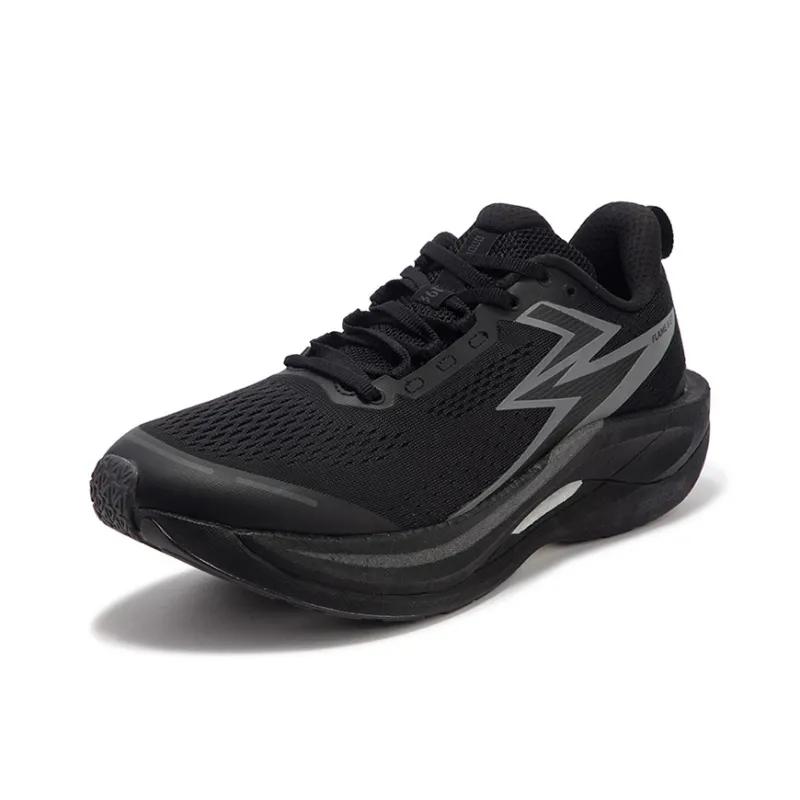 361° Cushioning Anti Slip Wear Resistant Breathability Low Top Running Shoes Unisex Obsidian Black-1
