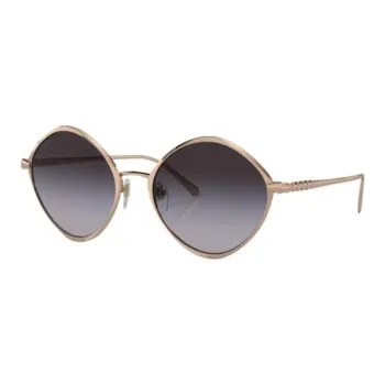 BVLGARI Round frame Engraved logo Sunglasses
