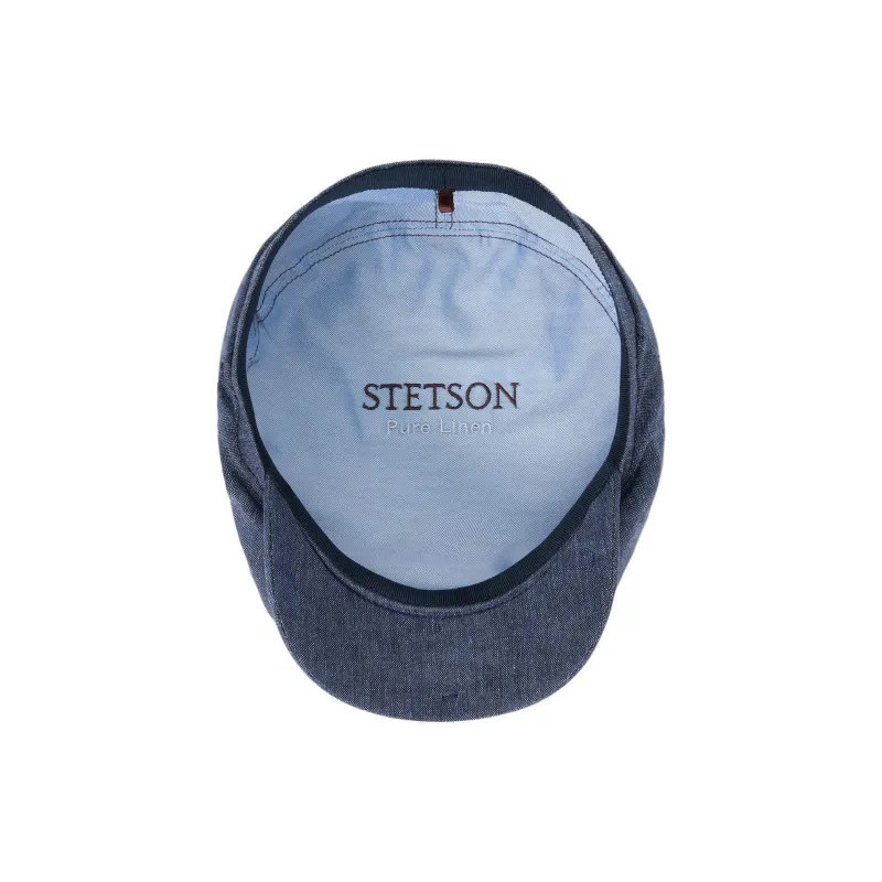STETSON Linen Cotton Berets Unisex Blue-4