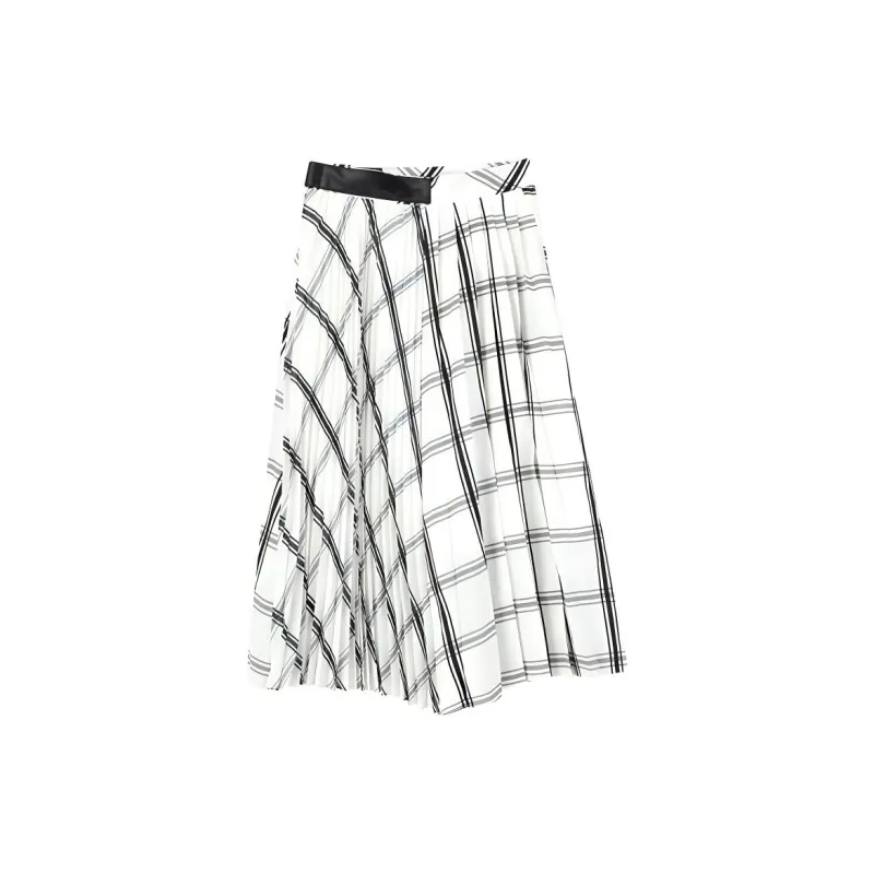 FILA Casual Long Skirt Women's Cloud White-1