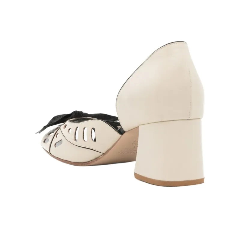 Sarah Chofakian Adrienne Strap Sandals 4.5cm Women's Ecru-3