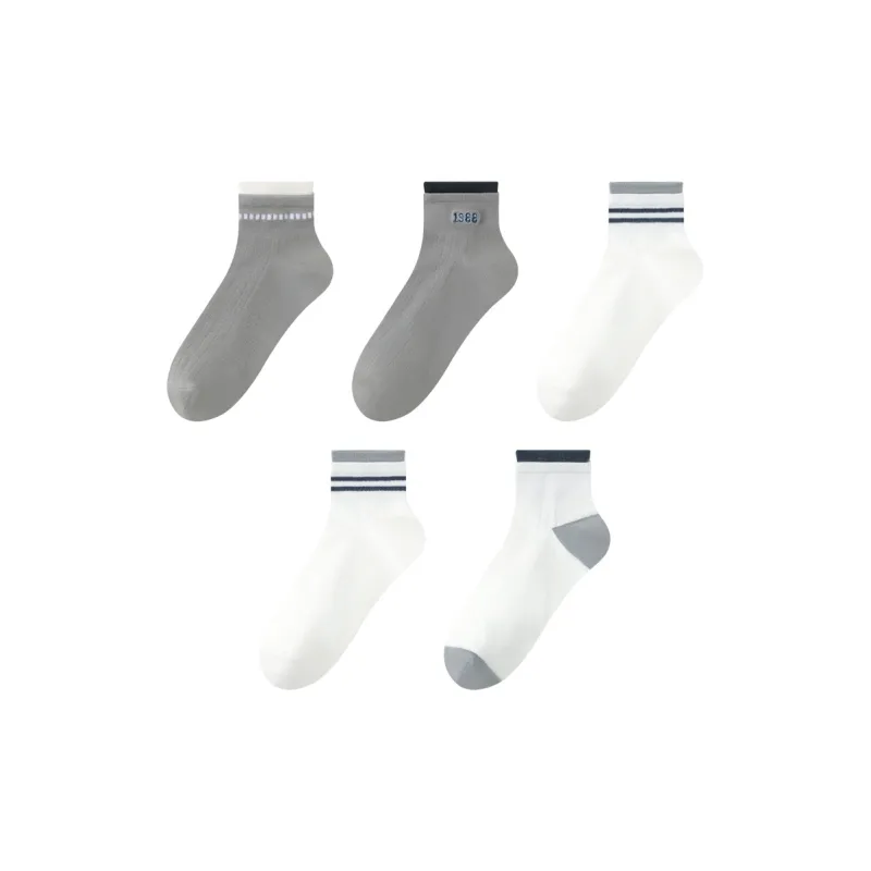 MIIOW Mid Calf Socks Men's 5 Pack-6