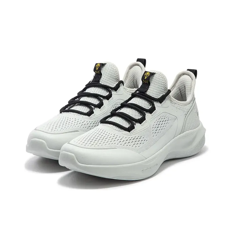 361° N40 Breathable Lightweight Low-Top Casual Running Shoes Men's Gray-2