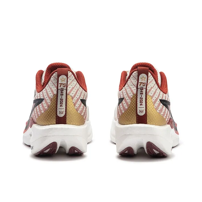 361° Cushioning Anti-Slip Wear-Resistant Breathability Low-Top Running Shoes Unisex Rich Rusty Red-3
