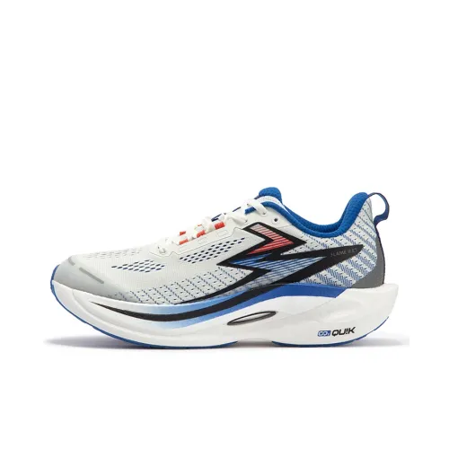 361° Fly Burning 2.5 ET Running Shoes Unisex Low-Top Feather White/Numbers Blue