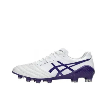 Asics DS LIGHT X FLY 5 Slip Resistant And Abrasion Resistant Support Soccer Shoes Unisex White Purple