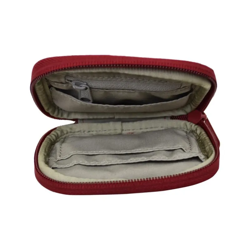 Fjallraven Polyester With Cotton Clutch Coin Purse Card Holder Mini Unisex Bull Red-3