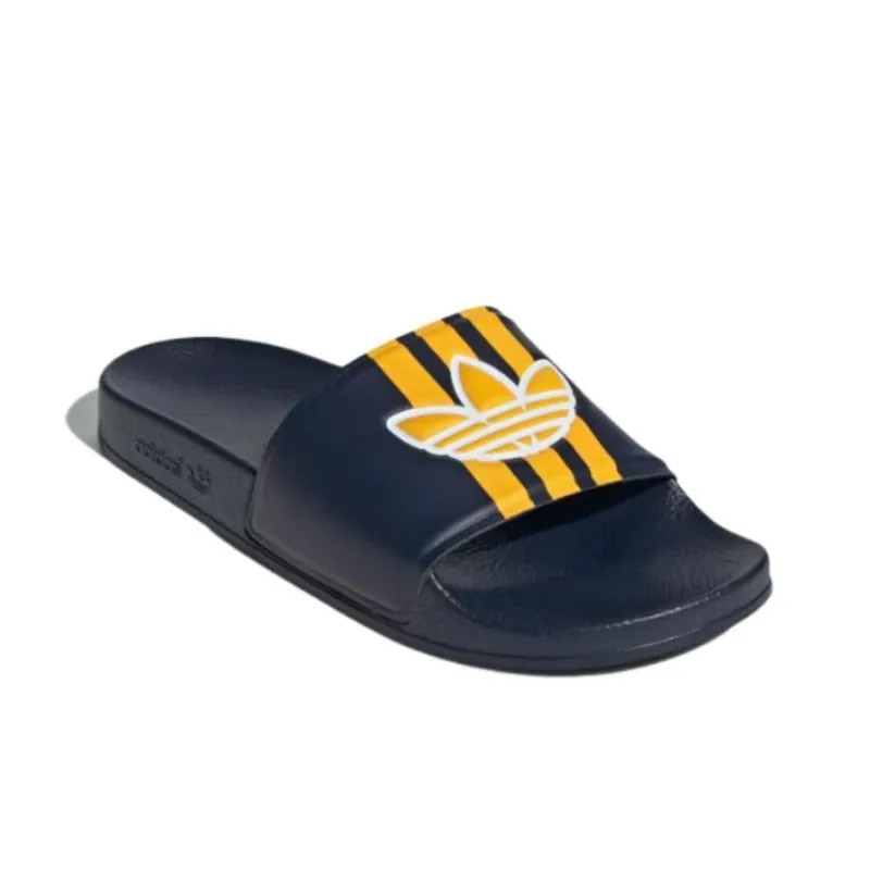 Adidas Originals ADILETTE SLIDES Quiet Abrasion Resistant Slide Slippers Unisex Dark Blue-3