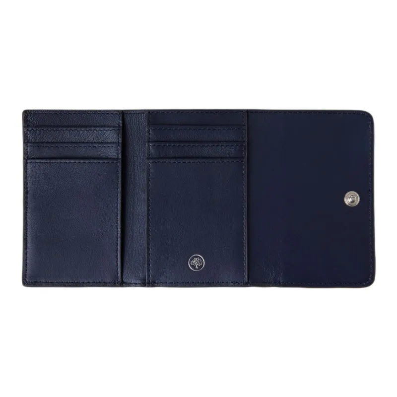 Mulberry Grained Cow Leather Wallet Small Size Women's Light Gray-1