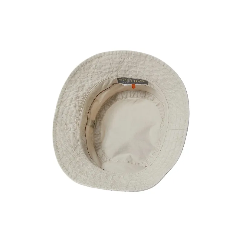 STETSON Cotton Bucket Hats Unisex Ecru-4